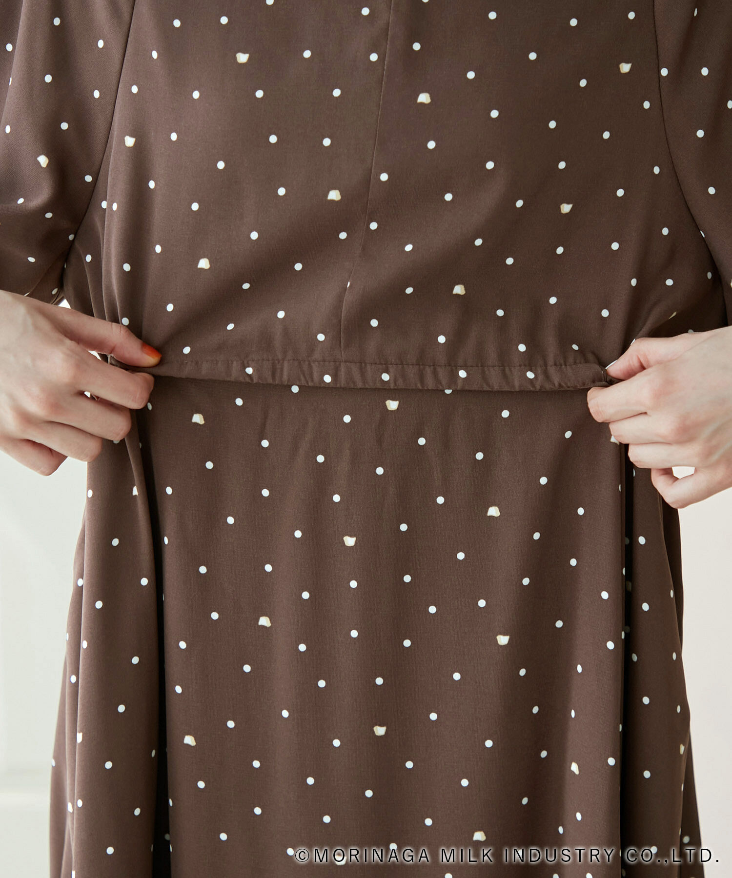 Rope&rsquo;Picnic「【Pino meets ROPE' PICNIC】Pinoドット柄ワンピース」|ワンピース|