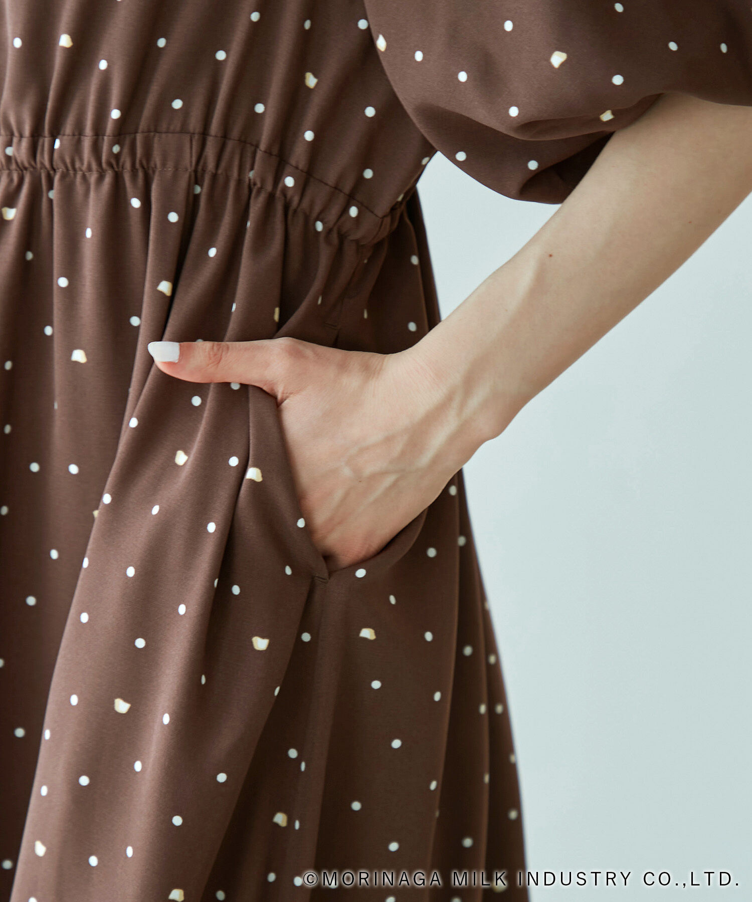 Rope&rsquo;Picnic「【Pino meets ROPE' PICNIC】Pinoドット柄ワンピース」|ワンピース|