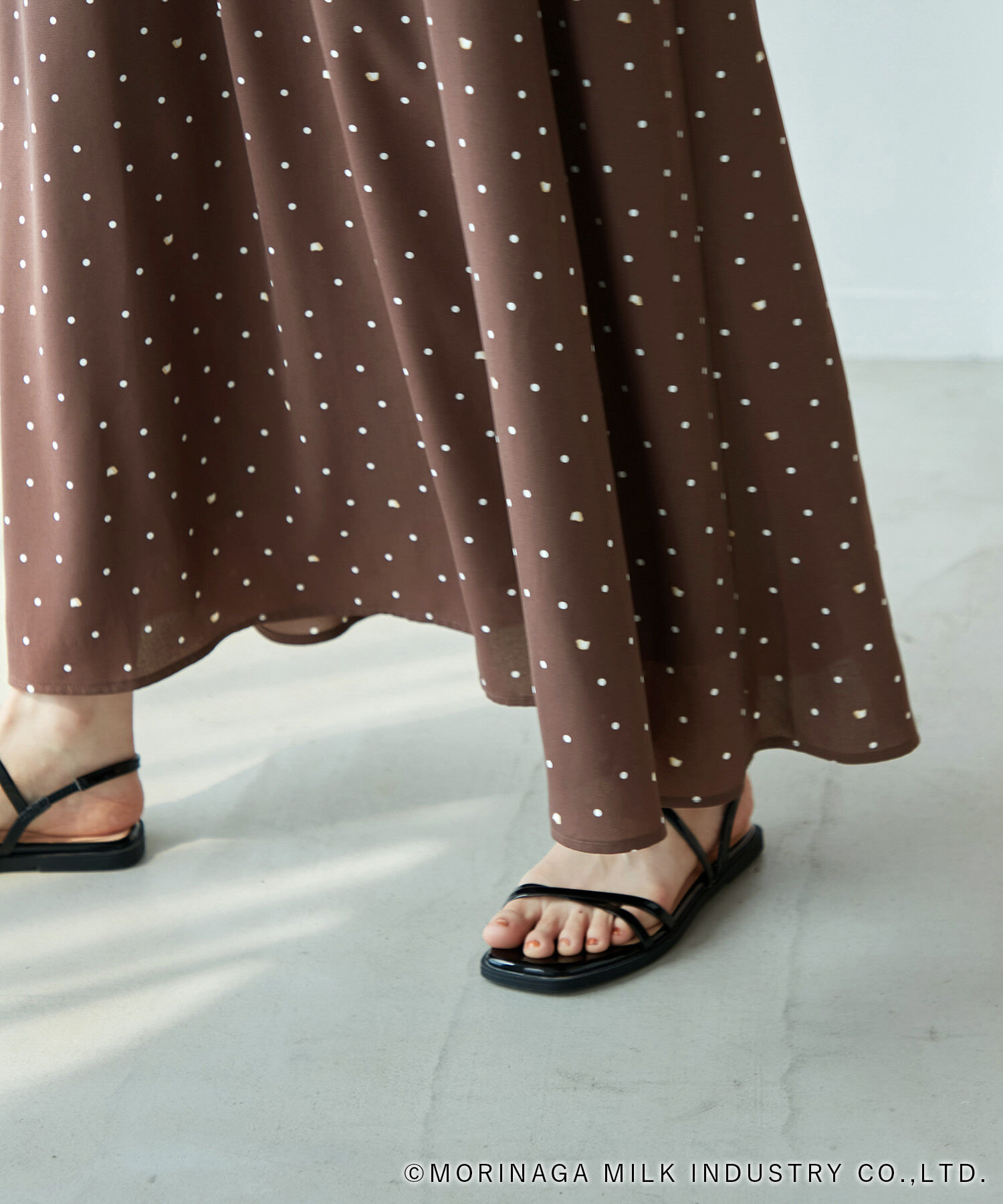 Rope&rsquo;Picnic「【Pino meets ROPE' PICNIC】Pinoドット柄ワンピース」|ワンピース|