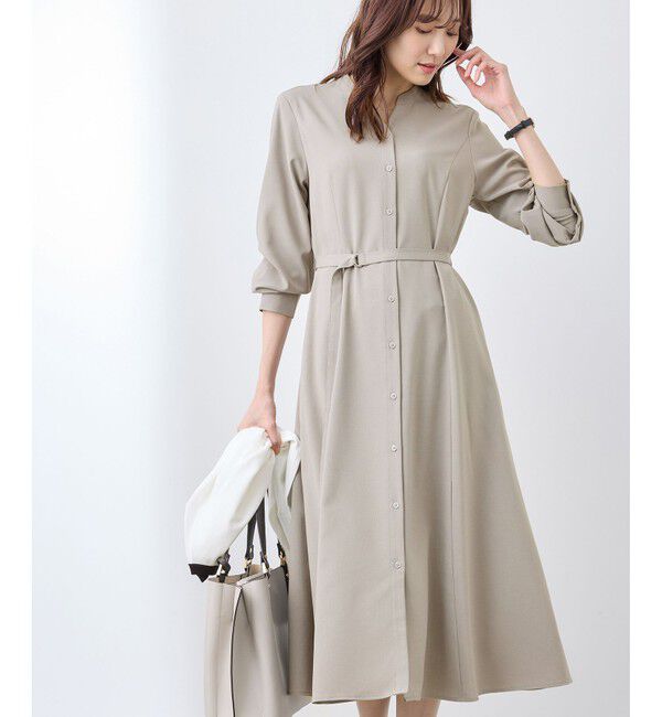 Rope&rsquo;Picnic「【3サイズ展開】配色アソートシャツワンピース」|ワンピース|チャイロサブ