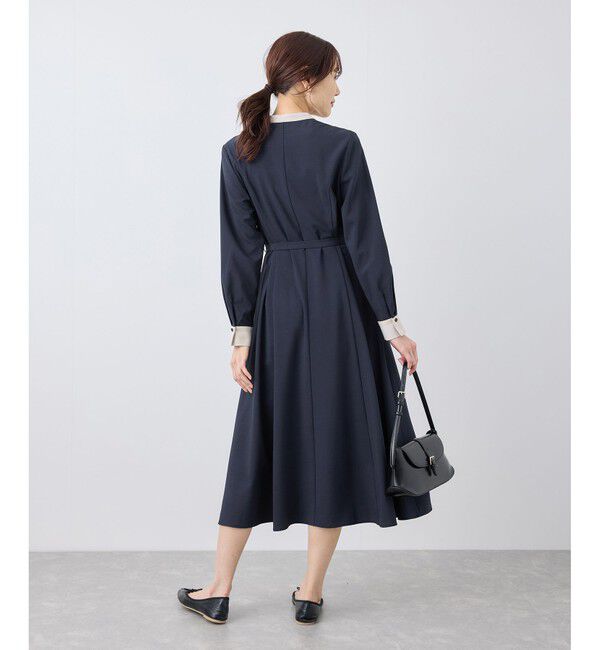 Rope&rsquo;Picnic「【3サイズ展開】配色アソートシャツワンピース」|ワンピース|