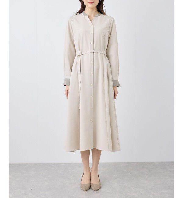 Rope&rsquo;Picnic「【3サイズ展開】配色アソートシャツワンピース」|ワンピース|