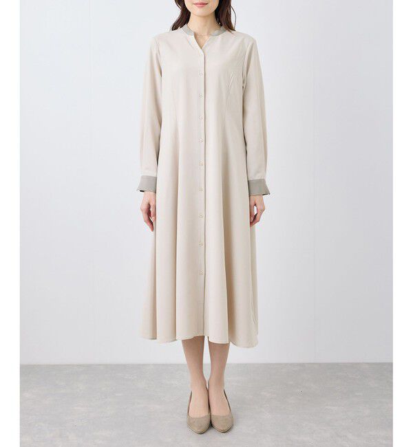 Rope&rsquo;Picnic「【3サイズ展開】配色アソートシャツワンピース」|ワンピース|