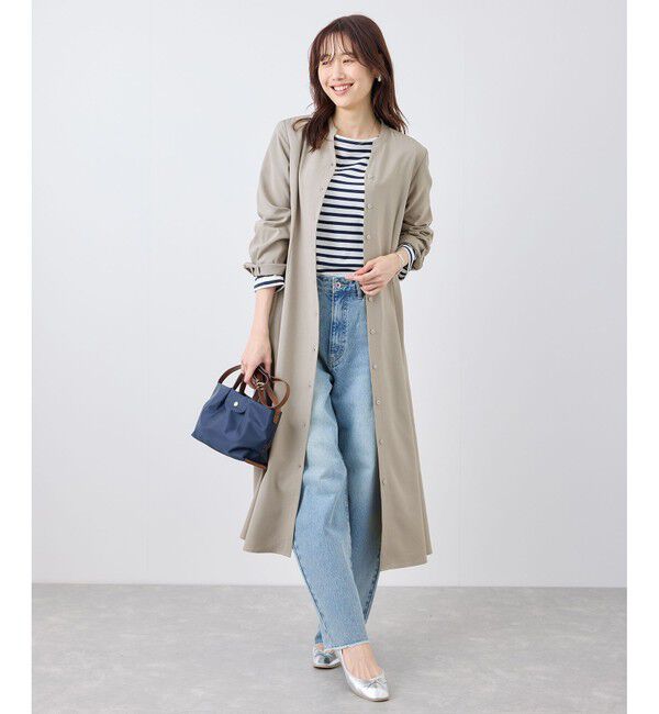 Rope&rsquo;Picnic「【3サイズ展開】配色アソートシャツワンピース」|ワンピース|