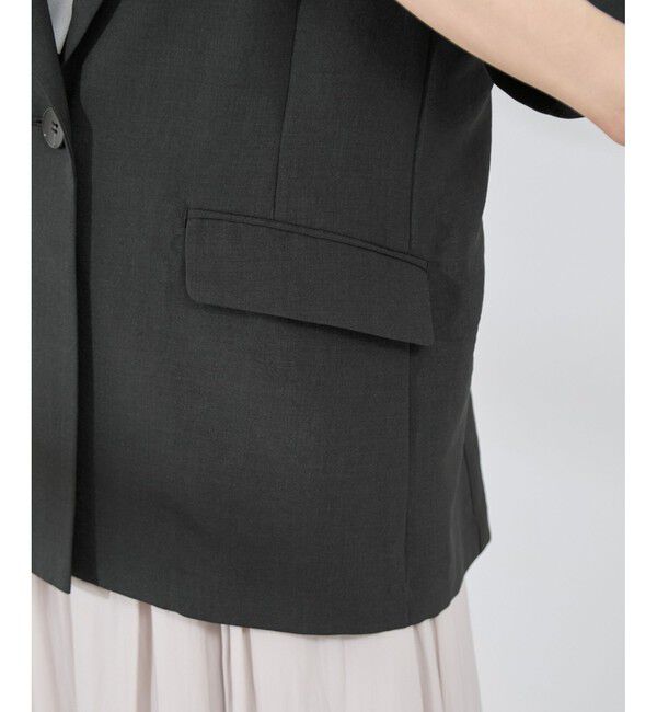 Rope&rsquo;Picnic「【接触冷感・吸水速乾・防シワ】エフォートレスリラックスハーフスリーブジャケット」|テーラードジャケット|