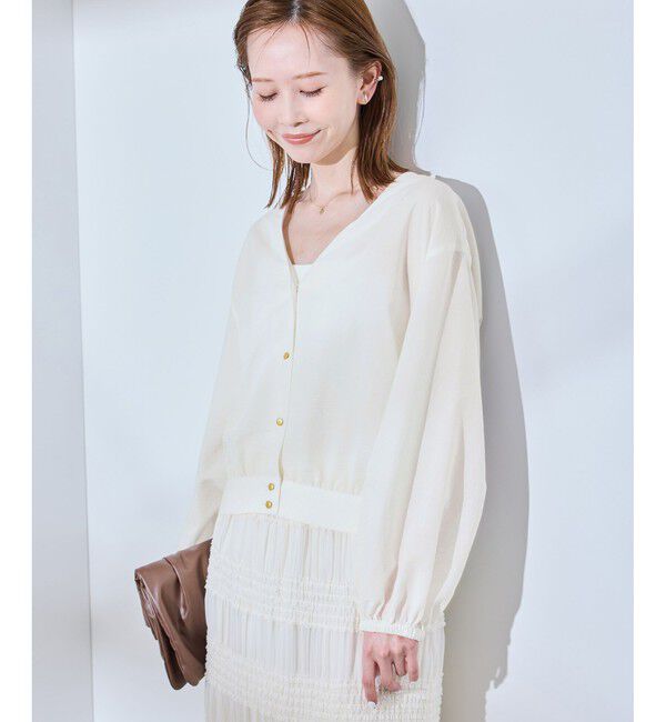 Rope&rsquo;Picnic「ブラウスカーディガン」|カーディガン|