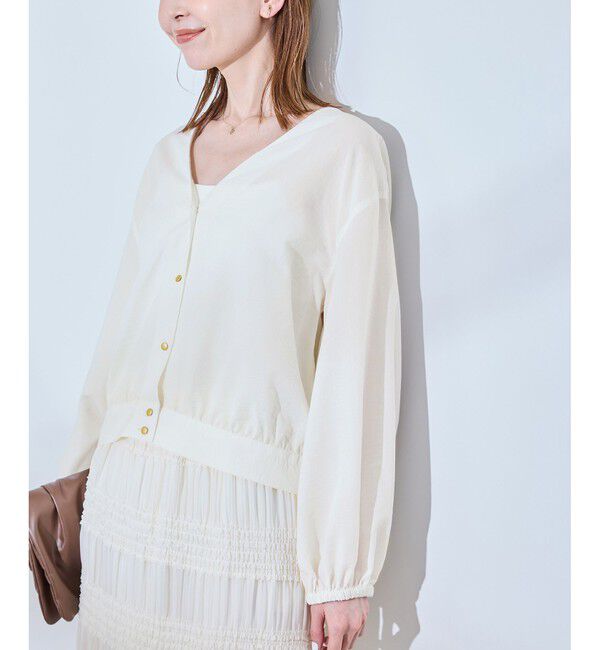 Rope&rsquo;Picnic「ブラウスカーディガン」|カーディガン|