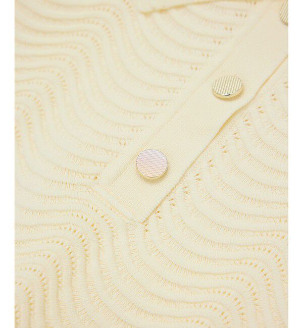 Rope&rsquo;Picnic「リップル風襟付きサマーニットプルオーバー」|ニット・セーター|