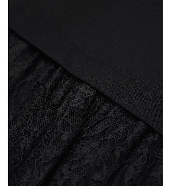 Rope&rsquo;Picnic「【UVカット・接触冷感】レースドッキングカットトップス」|Tシャツ・カットソー|