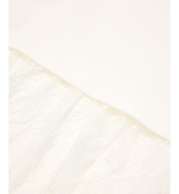 Rope&rsquo;Picnic「【UVカット・接触冷感】レースドッキングカットトップス」|Tシャツ・カットソー|