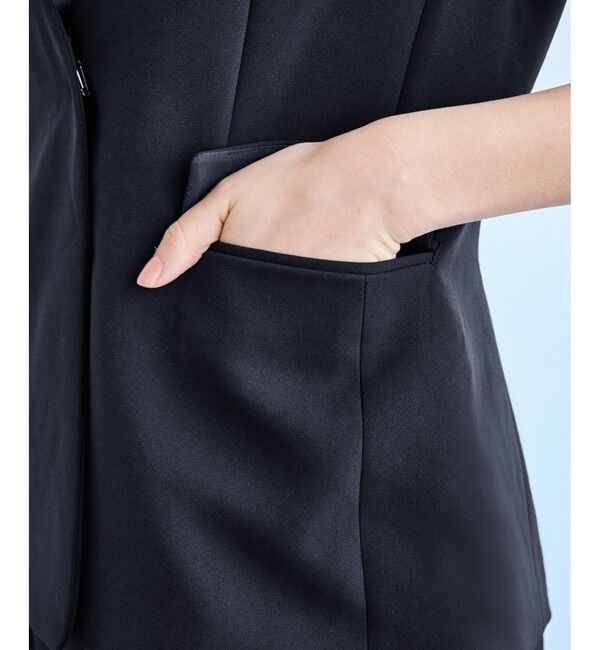 Rope&rsquo;Picnic「360&deg;ウルトラストレッチ ノーカラージャケット/UVカット・花粉ガード・セットアップ対応」|ノーカラージャケット|