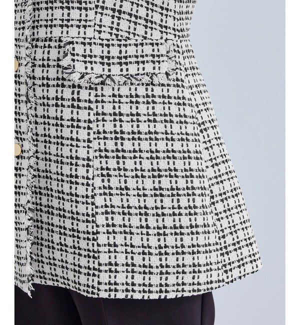 Rope&rsquo;Picnic「【WEB限定カラー】ツイード金ボタンジレベスト/セレモニー対応・リンクコーデ」|ベスト・ジレ|