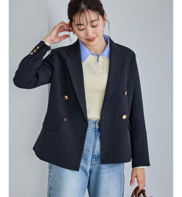 Rope&rsquo;Picnic「クリアツイル金ボタンジャケット/セレモニー・セットアップ対応」|テーラードジャケット|