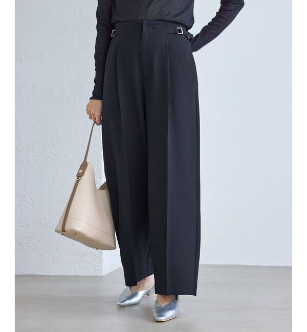 Rope&rsquo;Picnic「クリアツイルワイドパンツ/セレモニー・セットアップ対応」|チノ|