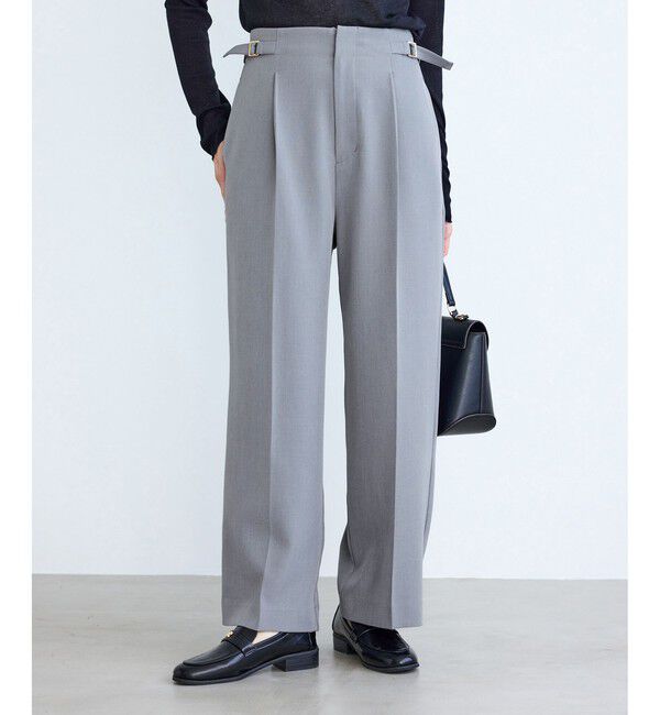 Rope&rsquo;Picnic「クリアツイルワイドパンツ/セレモニー・セットアップ対応」|チノ|