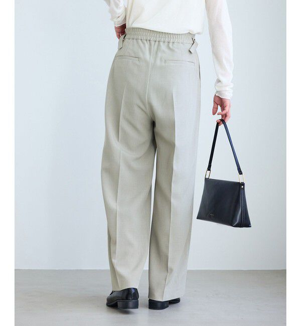 Rope&rsquo;Picnic「クリアツイルワイドパンツ/セレモニー・セットアップ対応」|チノ|