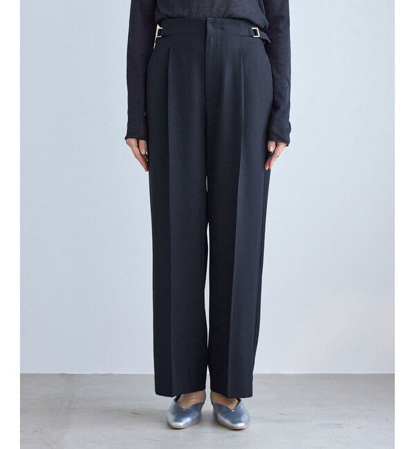 Rope&rsquo;Picnic「クリアツイルワイドパンツ/セレモニー・セットアップ対応」|チノ|