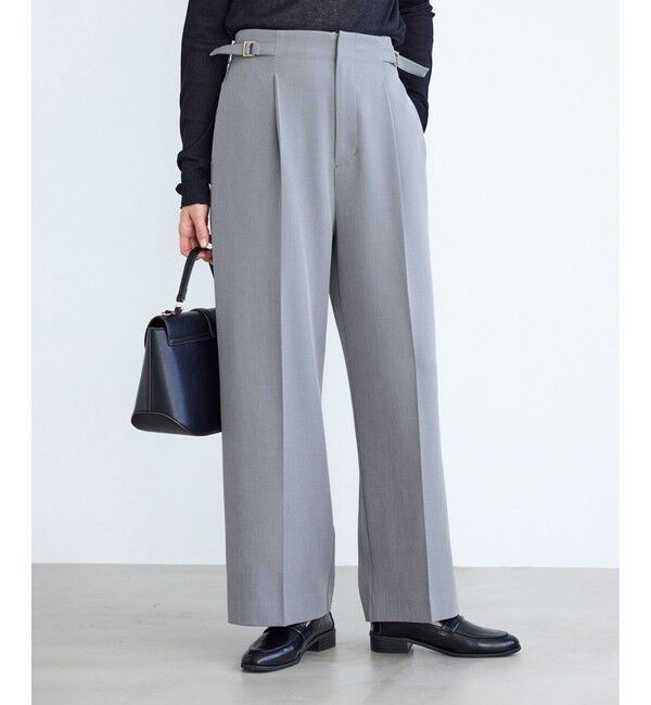 Rope&rsquo;Picnic「クリアツイルワイドパンツ/セレモニー・セットアップ対応」|チノ|