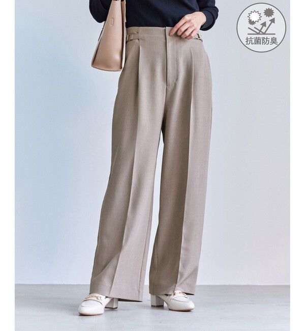 Rope&rsquo;Picnic「クリアツイルワイドパンツ/セレモニー・セットアップ対応」|チノ|ベージュ系(29)