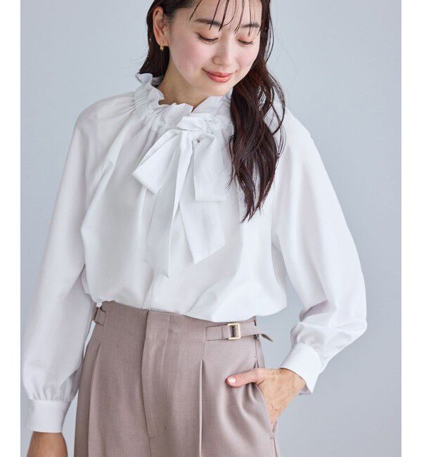 Rope&rsquo;Picnic「ネックコンシャスデザインシャツ/イージーケア」|シャツ・ブラウス|