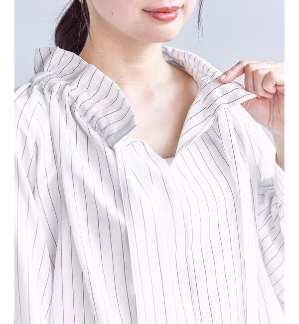 Rope&rsquo;Picnic「ネックコンシャスデザインシャツ/イージーケア」|シャツ・ブラウス|