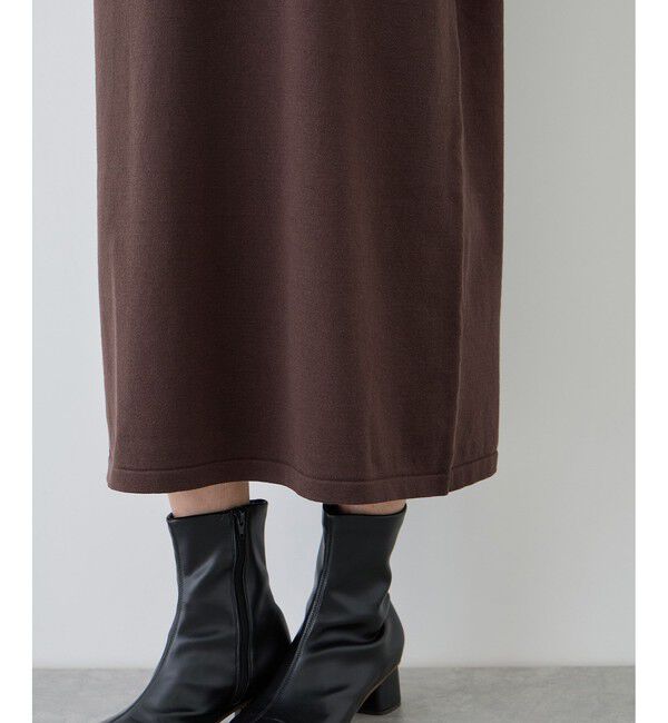 Rope&rsquo;Picnic「配色スキッパーニットワンピース」|ワンピース|