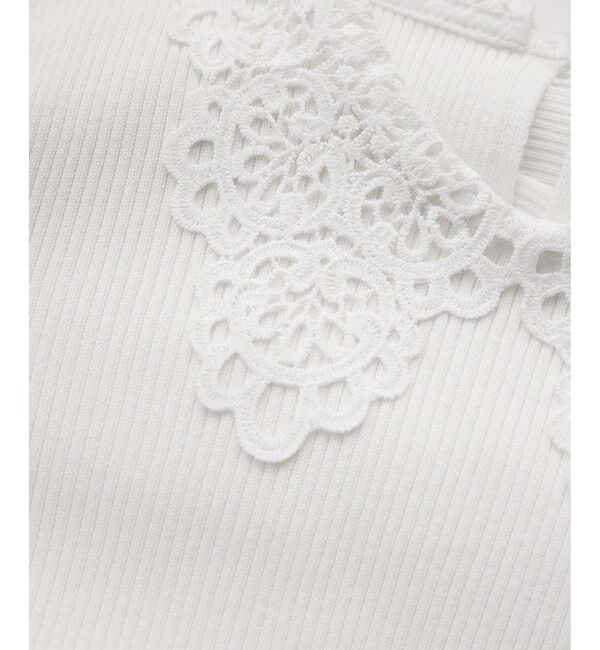 Rope&rsquo;Picnic「レースカラーニット」|ニット・セーター|