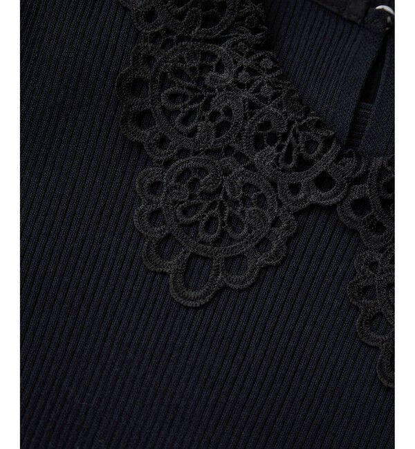 Rope&rsquo;Picnic「レースカラーニット」|ニット・セーター|