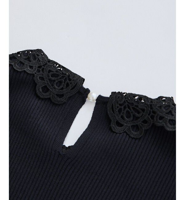 Rope&rsquo;Picnic「レースカラーニット」|ニット・セーター|