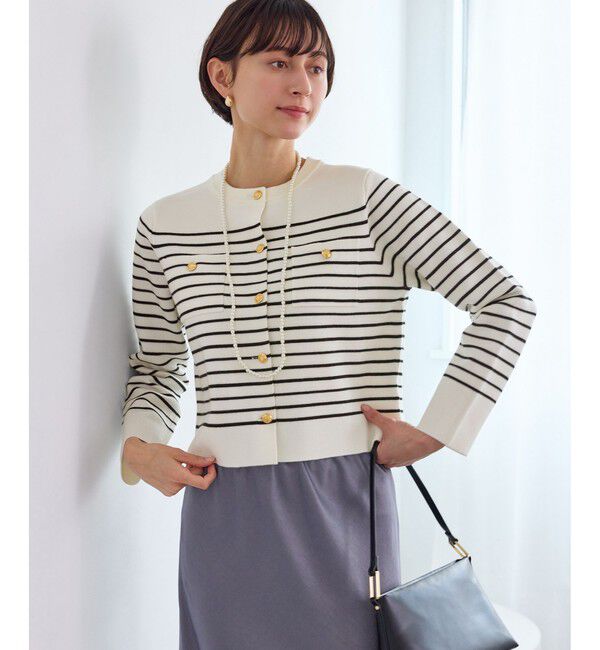 Rope&rsquo;Picnic「ミラノリブ金ボタンニットカーディガン」|カーディガン|