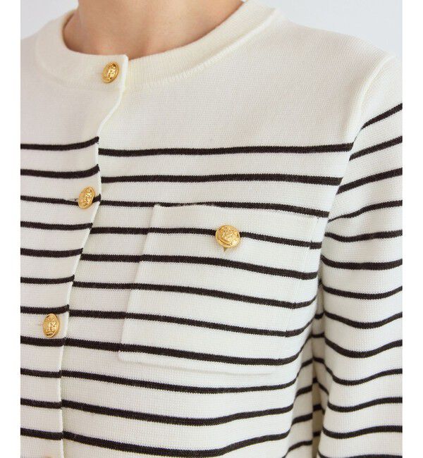 Rope&rsquo;Picnic「ミラノリブ金ボタンニットカーディガン」|カーディガン|