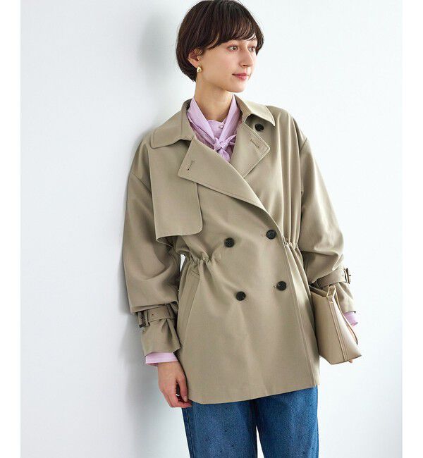 Rope&rsquo;Picnic「ミドル丈トレンチコート/撥水・花粉ガード」|トレンチコート|