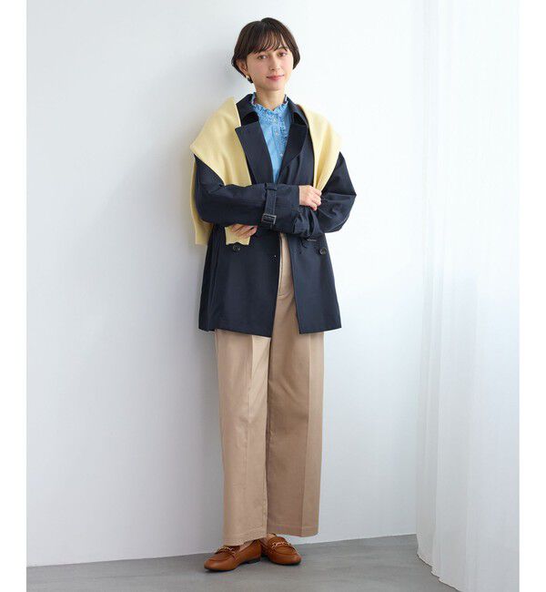 Rope&rsquo;Picnic「ミドル丈トレンチコート/撥水・花粉ガード」|トレンチコート|