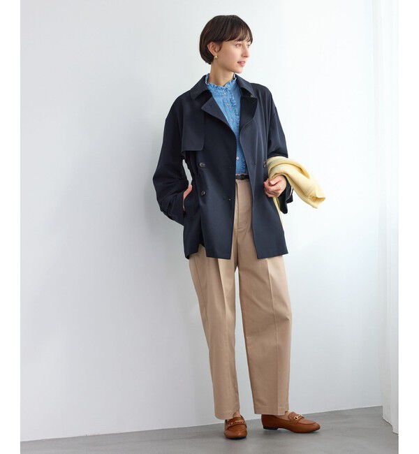 Rope&rsquo;Picnic「ミドル丈トレンチコート/撥水・花粉ガード」|トレンチコート|