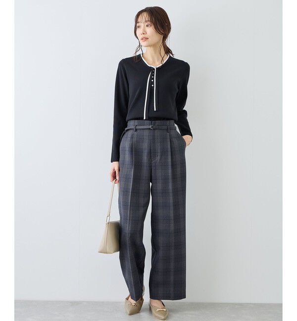 Rope&rsquo;Picnic「配色リボンパールニット」|ニット・セーター|