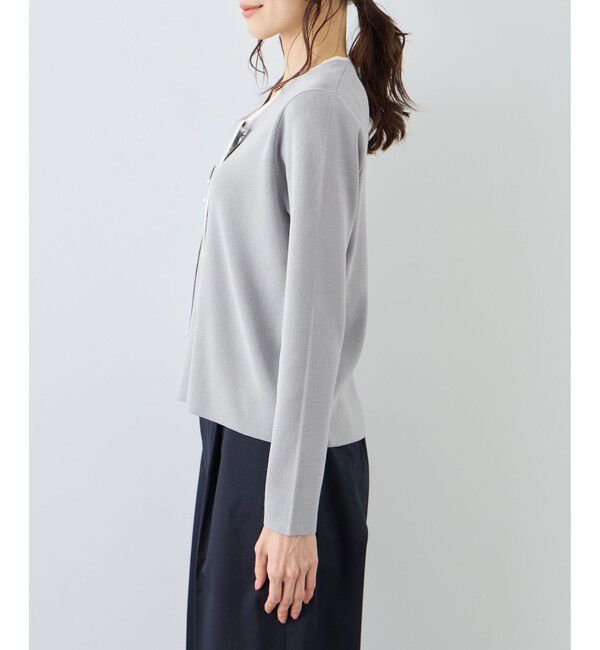 Rope&rsquo;Picnic「配色リボンパールニット」|ニット・セーター|