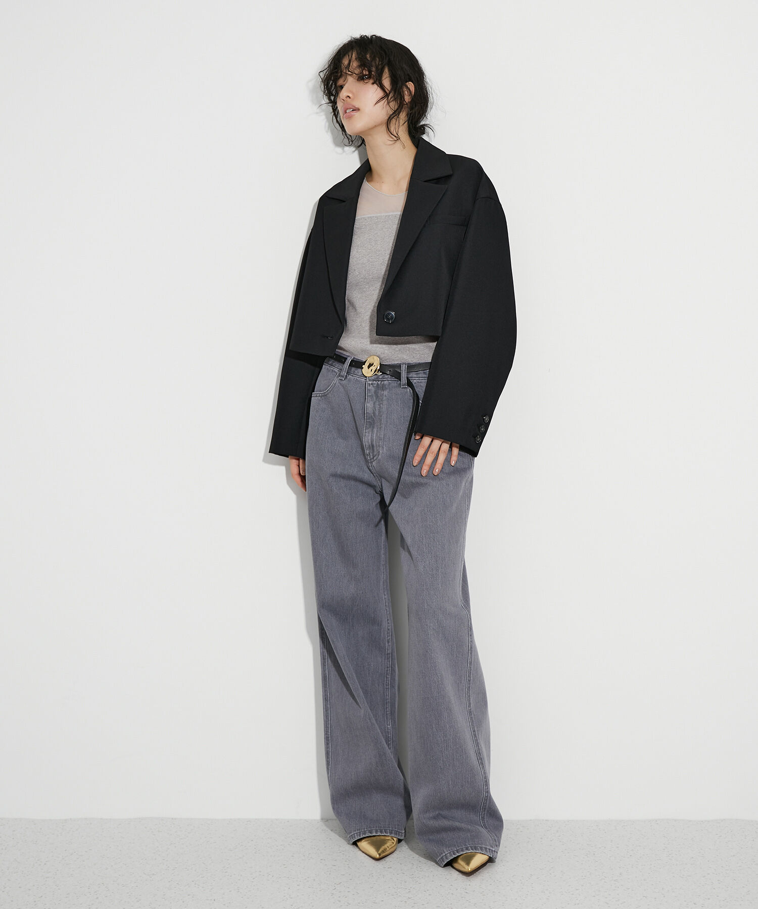 ADAM ET ROPE'「チュール切り替えタンクトップ」|タンクトップ|