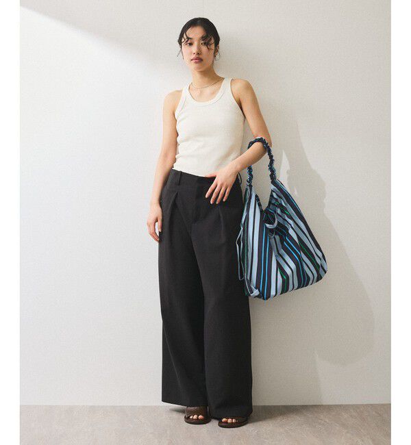 ADAM ET ROPE'「【WEB限定】・【新色追加】ギャザー2WAYショルダーバッグ」|ショルダー・メッセンジャー|