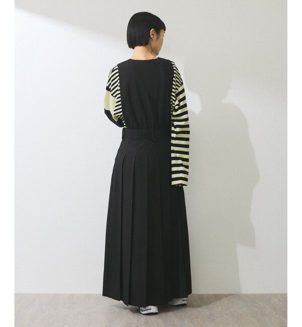 ADAM ET ROPE'「【WEB限定】2WAYプリーツワンピース」|ワンピース|