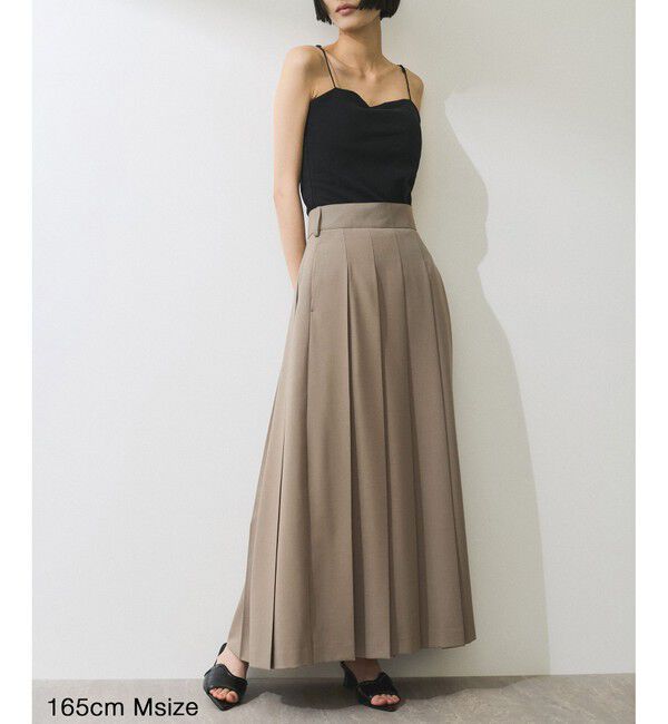 ADAM ET ROPE'「【WEB限定】2WAYプリーツワンピース」|ワンピース|