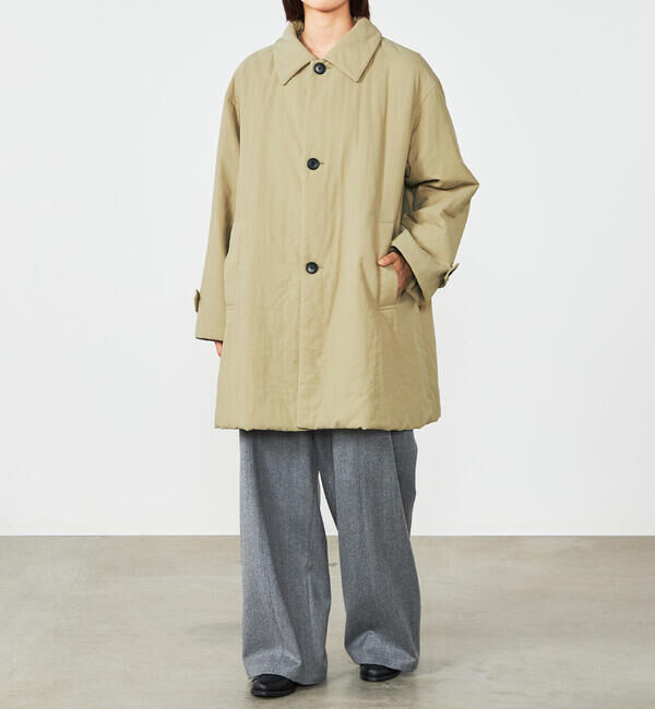 LE GLAZIK「LE GLAZIK | ナイロンツイル ショートコート WOMEN」|ダウン|