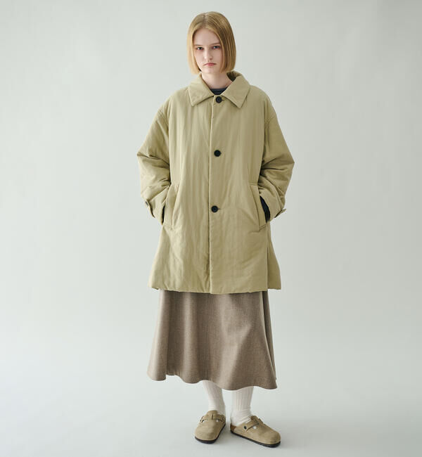 LE GLAZIK「LE GLAZIK | ナイロンツイル ショートコート WOMEN」|ダウン|