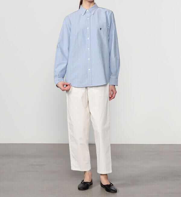 GYMPHLEX「Gymphlex | 長袖ボタンダウンシャツ SOLID WOMEN」|シャツ・ブラウス|