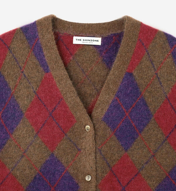  「THE SHINZONE | ARGYLE KNIT VEST WOMEN」|ベスト・ジレ|