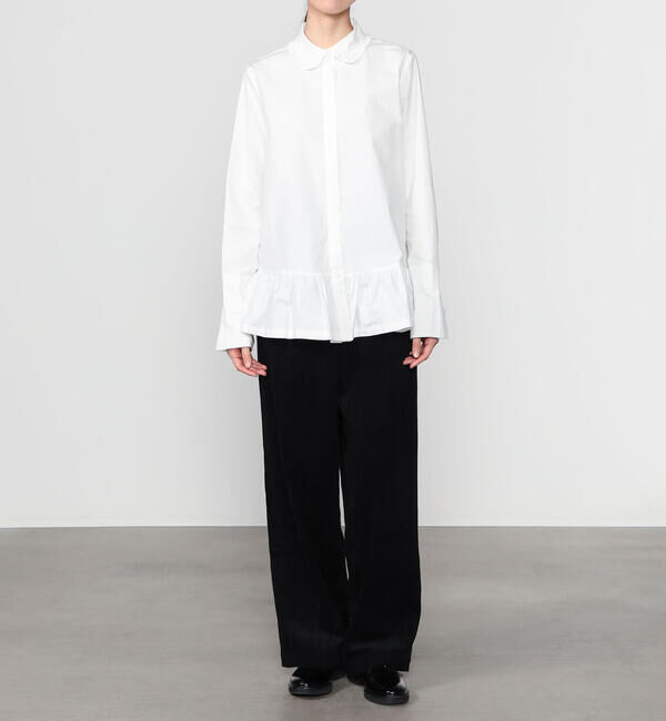  「eunoia | フリルカラー 長袖シャツ WOMEN」|シャツ・ブラウス|