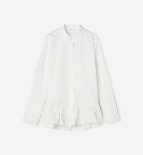  「eunoia | フリルカラー 長袖シャツ WOMEN」|シャツ・ブラウス|