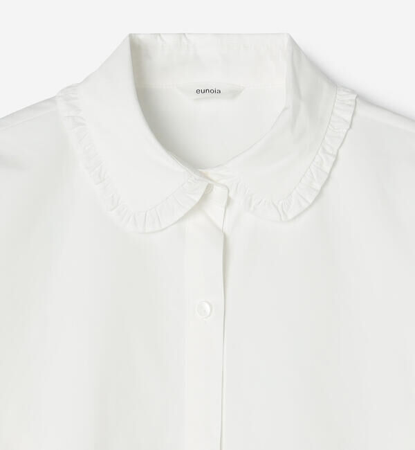  「eunoia | フリルカラー 長袖シャツ WOMEN」|シャツ・ブラウス|