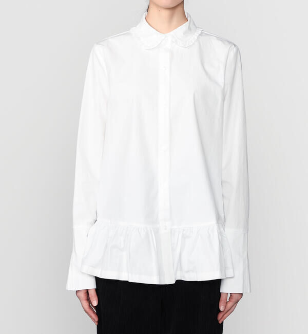  「eunoia | フリルカラー 長袖シャツ WOMEN」|シャツ・ブラウス|
