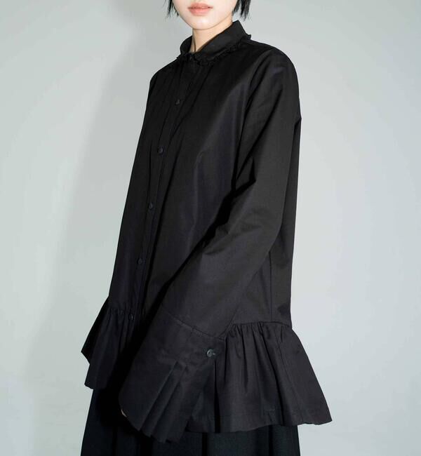  「eunoia | フリルカラー 長袖シャツ WOMEN」|シャツ・ブラウス|