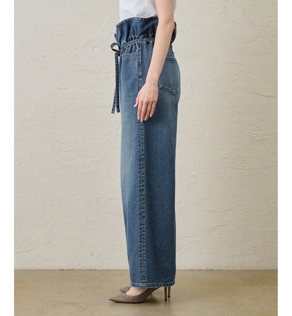  「フリルデニムパンツ」|デニム|